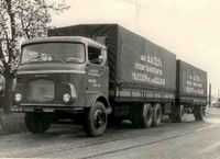 Van Aalten 60tiger jaren Scania + aanhanger